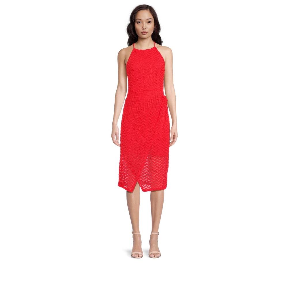 Madden NYC Juniors Halter Midi Dress NWT L